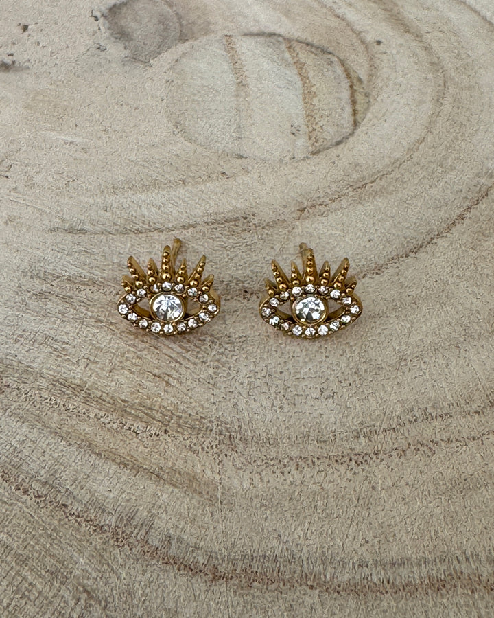 The Evil Eye Gold Plated Waterproof Earrings