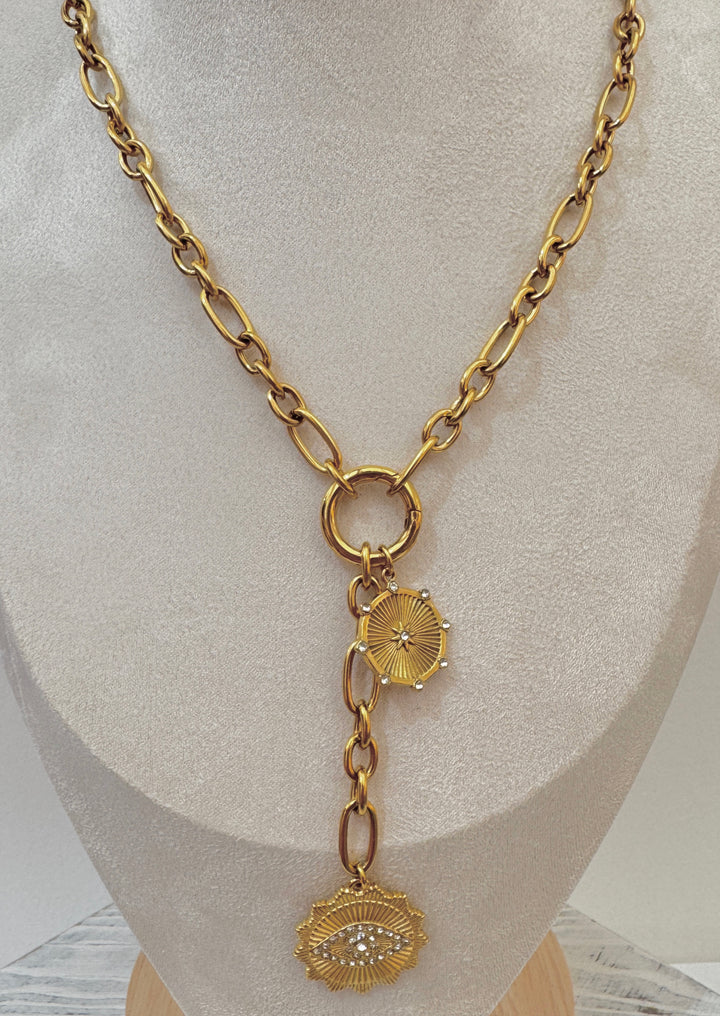 The Iconic Evil Eye Gold Plated Waterproof Necklace