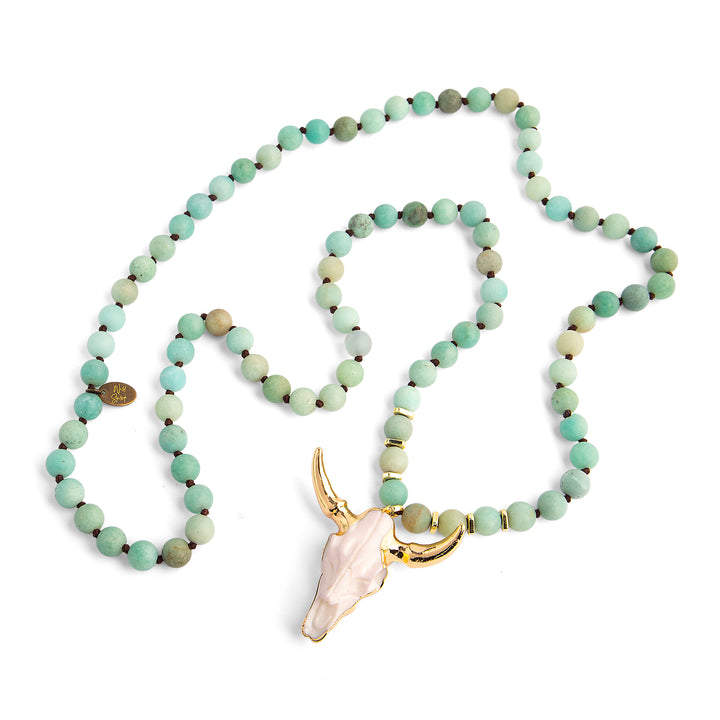 Amazonite Wildhorn Necklace