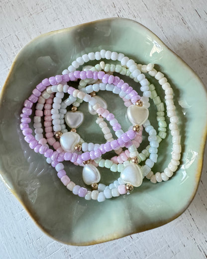 Set of 5 Star Kids Heart Bracelets