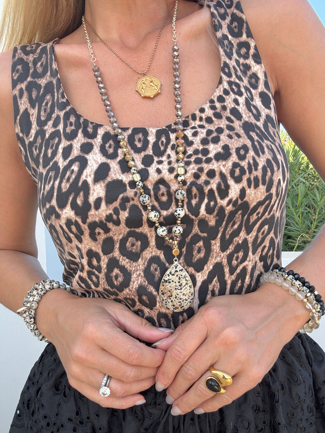 Dalmatian Glow Necklace