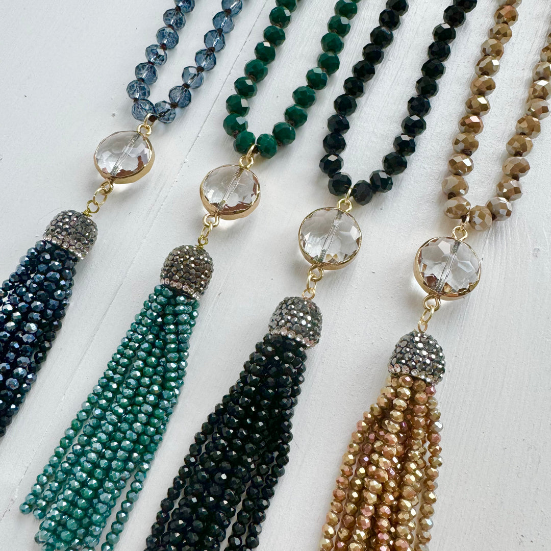 The Green Tassel Necklace