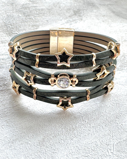 The Green Starlight Boho Cuff