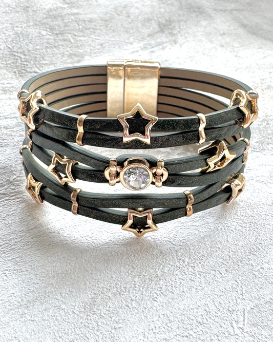 The Green Starlight Boho Cuff