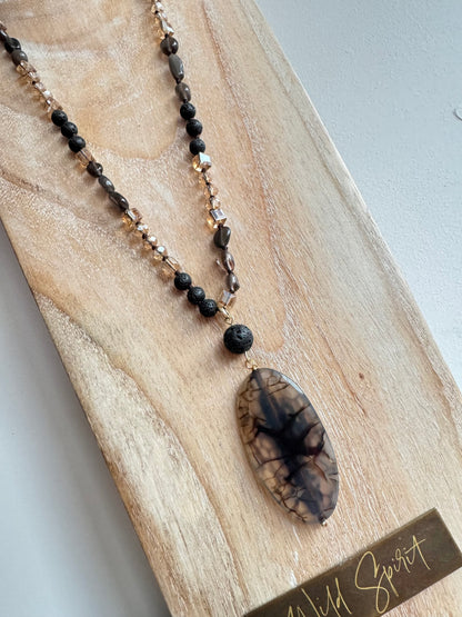 Brown Coco Necklace