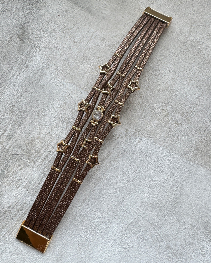 The Brown Starlight Cuff Bracelet