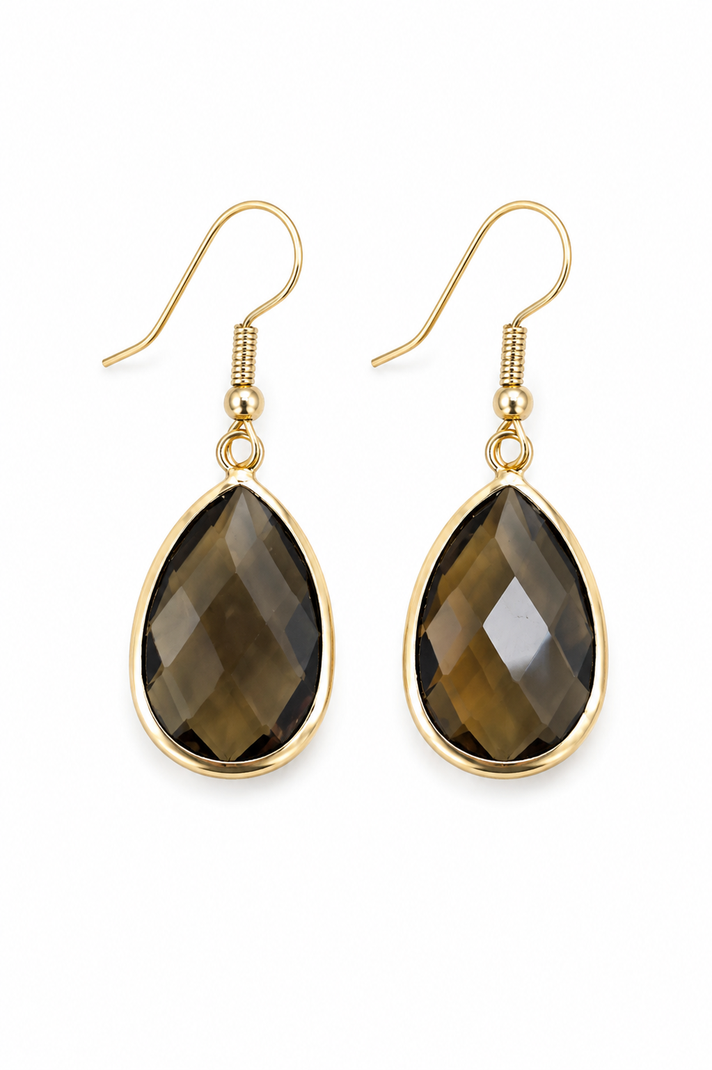 Smoky Drop Earrings