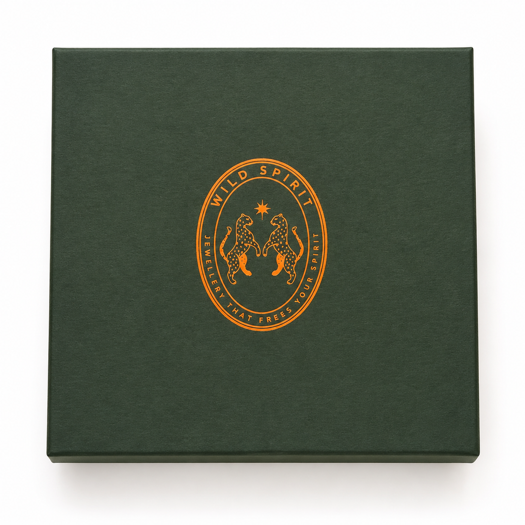 a green box with a logo