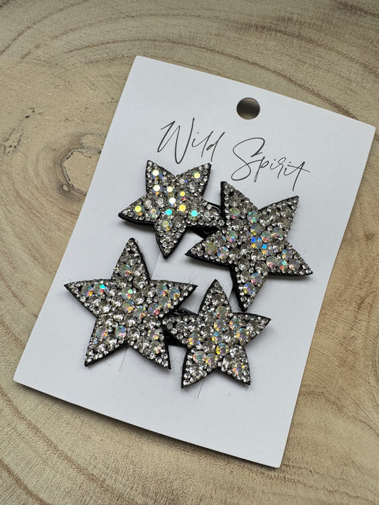 Sparkly Star Set of 2 Hair Slides (Pack of 5)