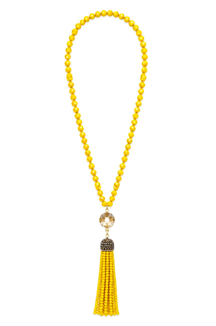The Yellow Tassel Necklace