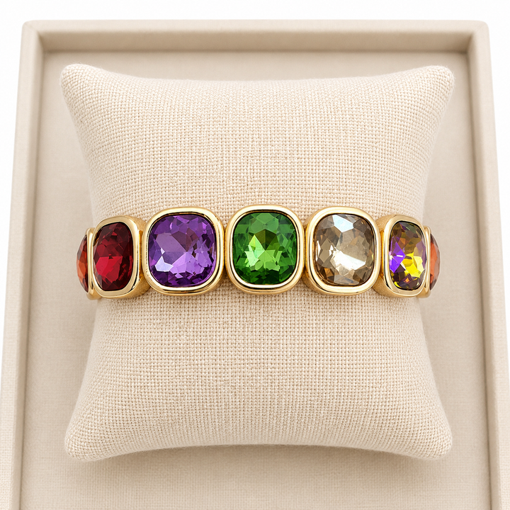 Tropical Brights Square Bling Bracelet