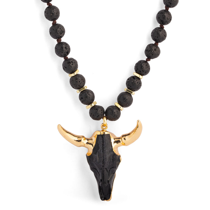 Black Wildhorn Necklace