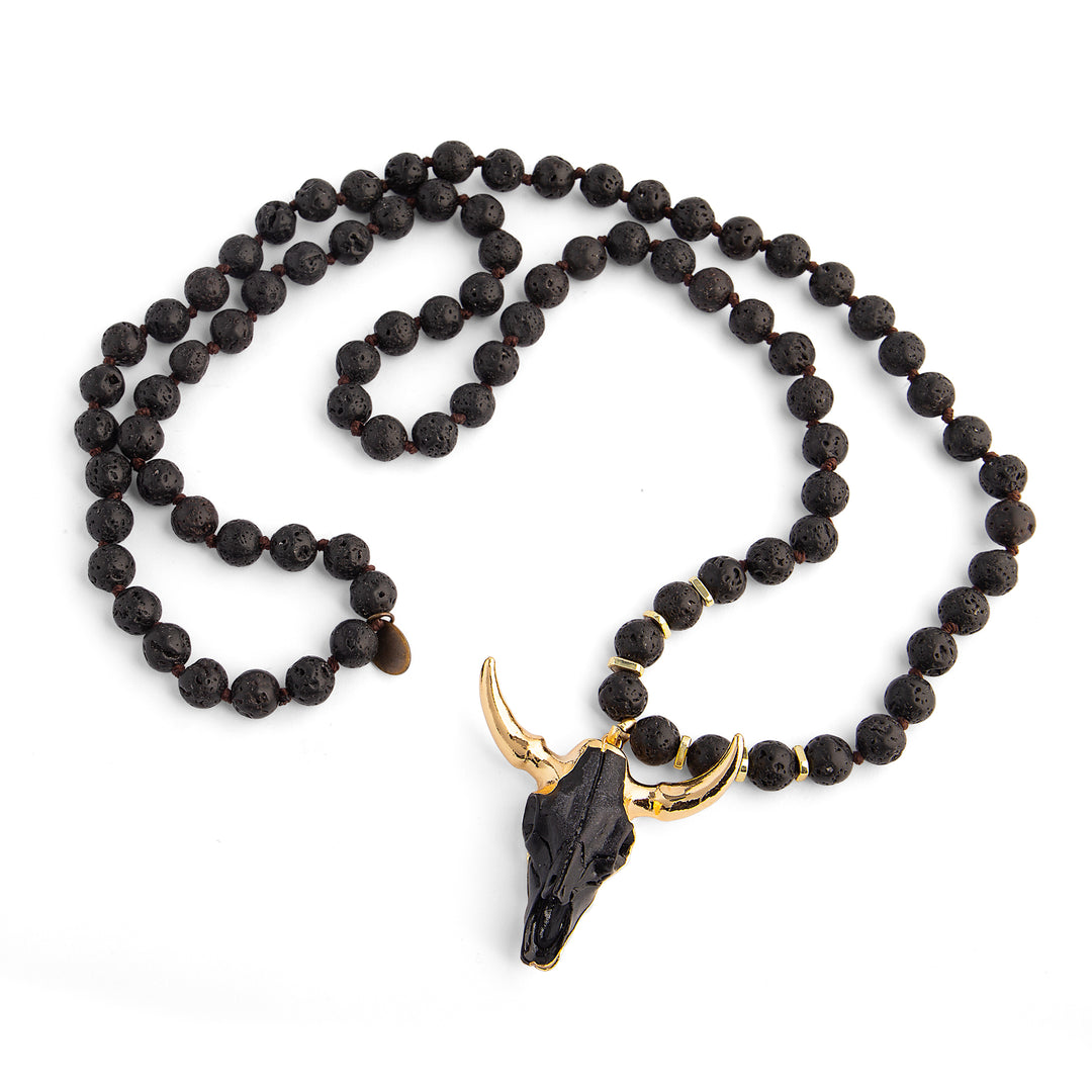 Black Wildhorn Necklace