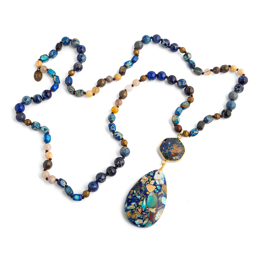 a necklace with a pendant