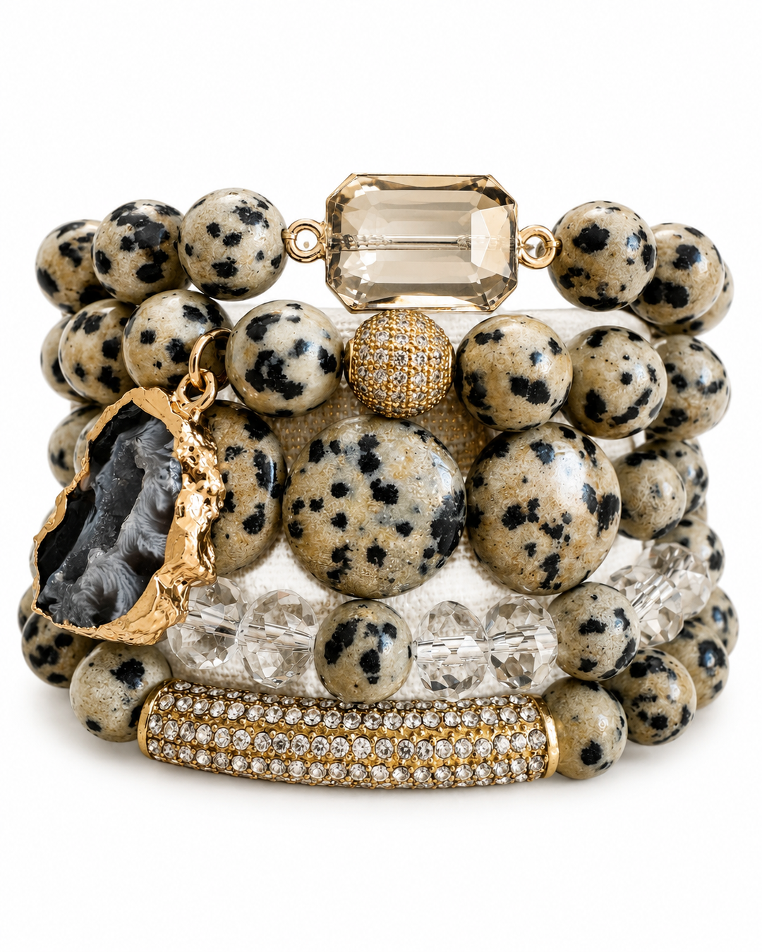 Dalmatian Set of 5 Bracelets