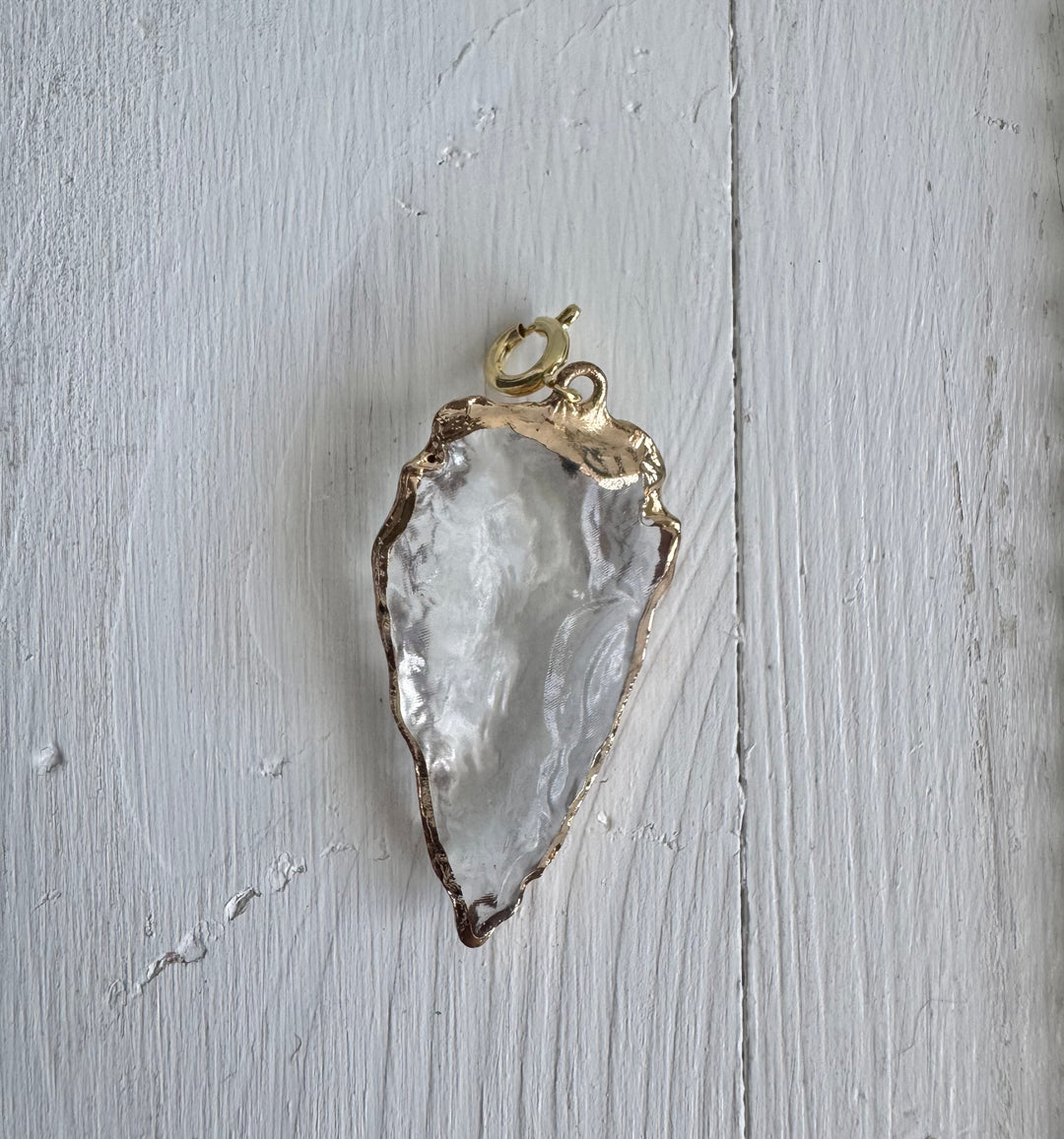 Rose Quartz Crystal Athena Necklace
