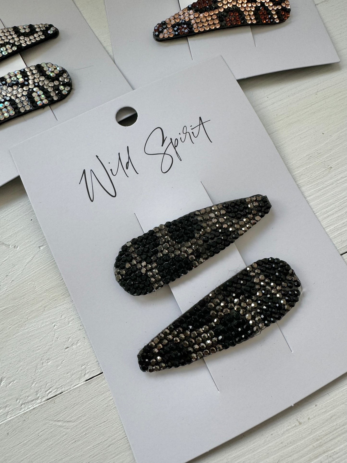 Mini Leopard Set of 2 Hair Slides (Mixed pack of 5)