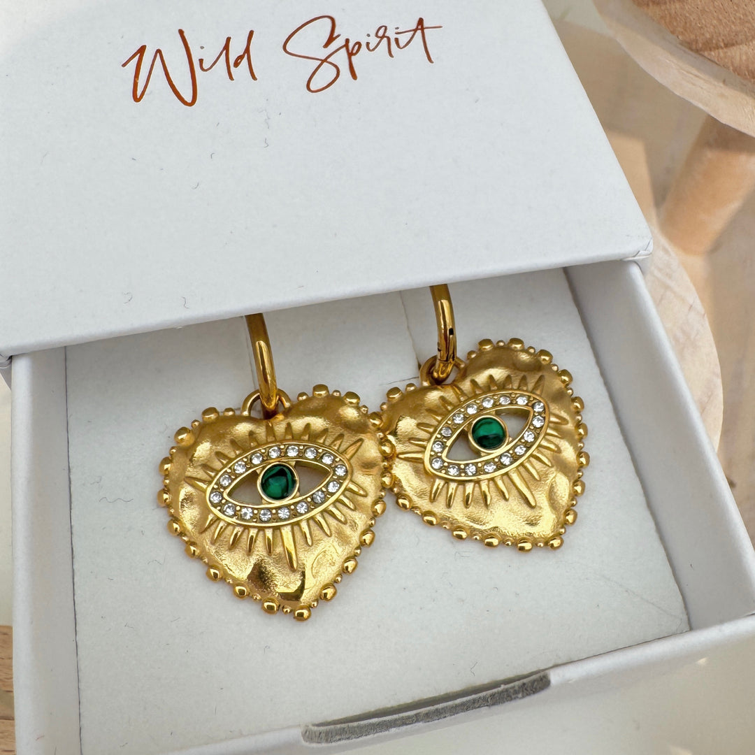 The Enchanted Gold Pated Waterproof Earrings