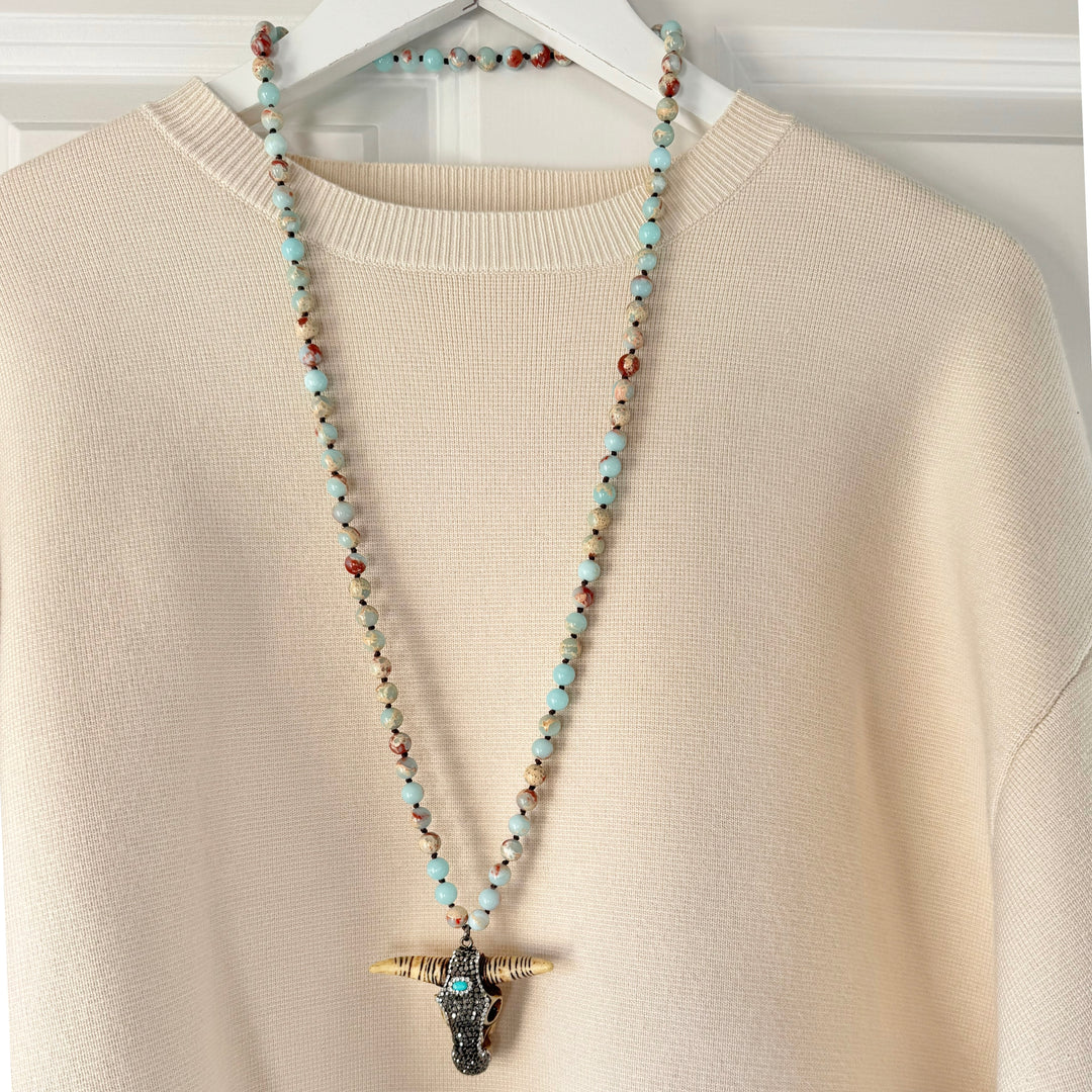 The Blue Mix Buffy Necklace