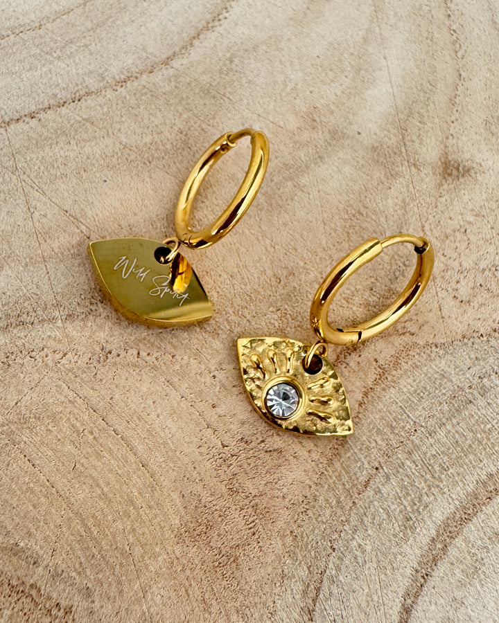The Sunrise Gold Plated Waterproof Earrings