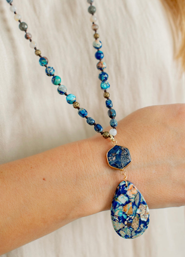 The Blue Jasper Necklace