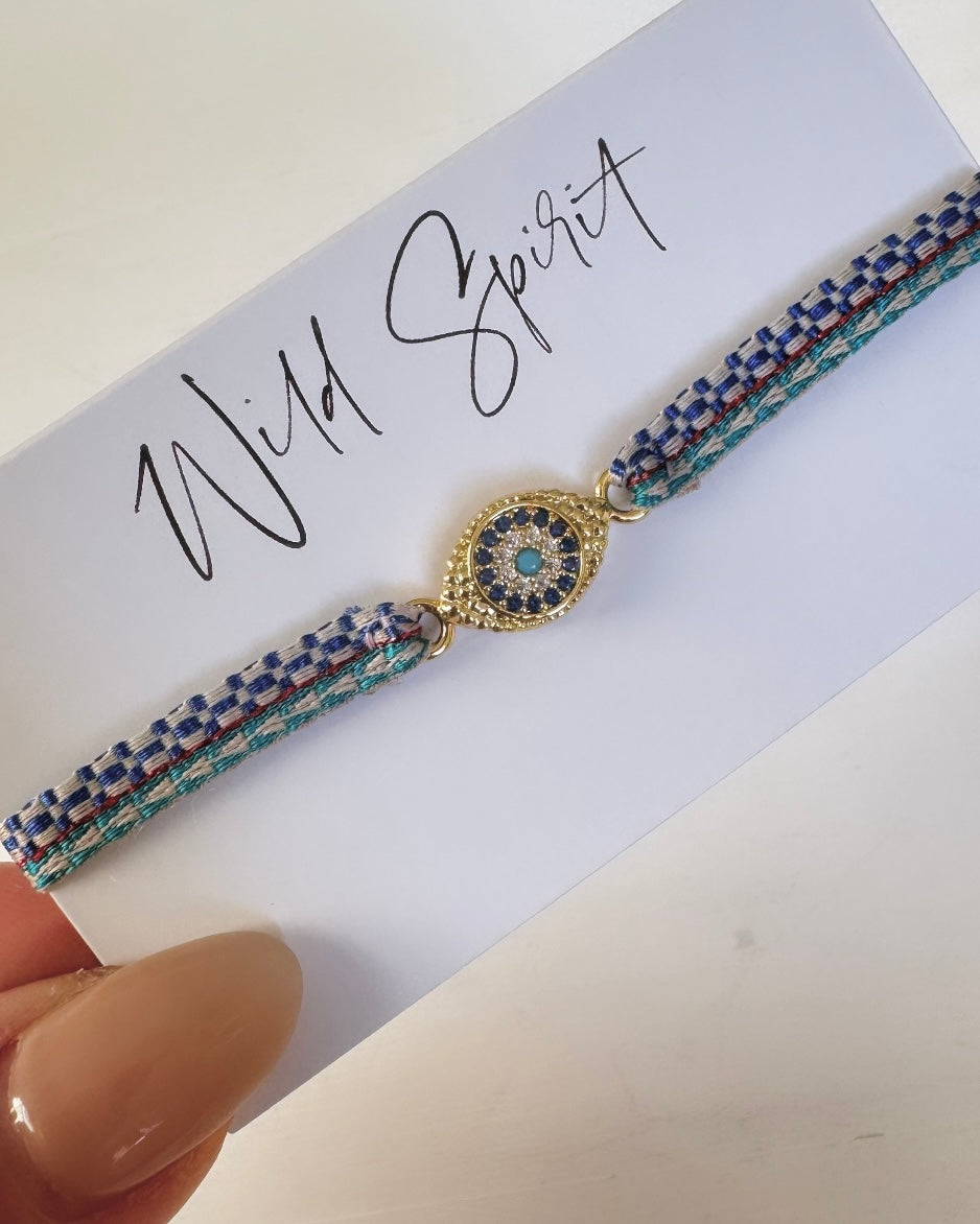 Blue All Seeing Eye Friendship Bracelet