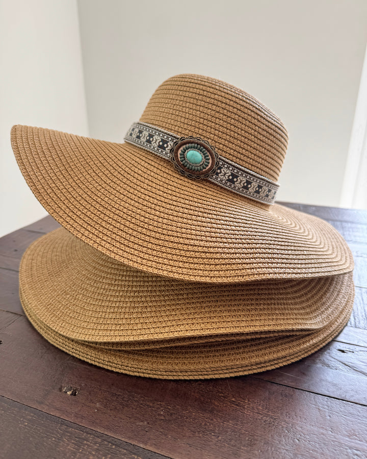 Wide Brim Western Sun Hat