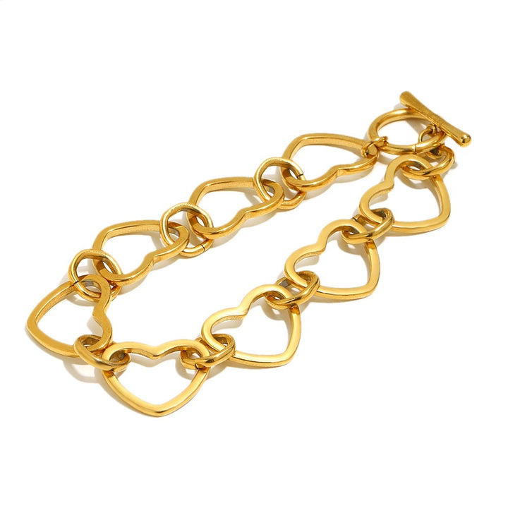 Love Links Gold Plated Waterproof Bracelet