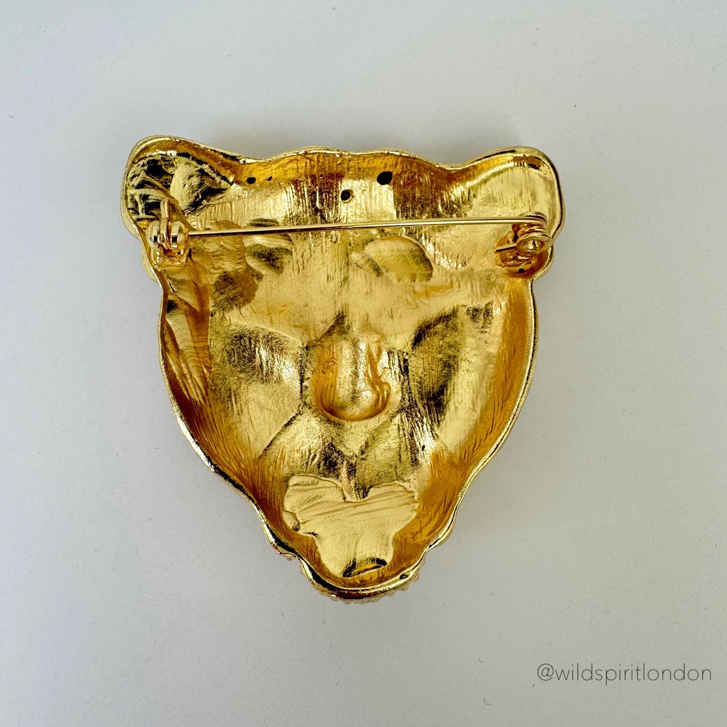 Big Leo Head Brooch