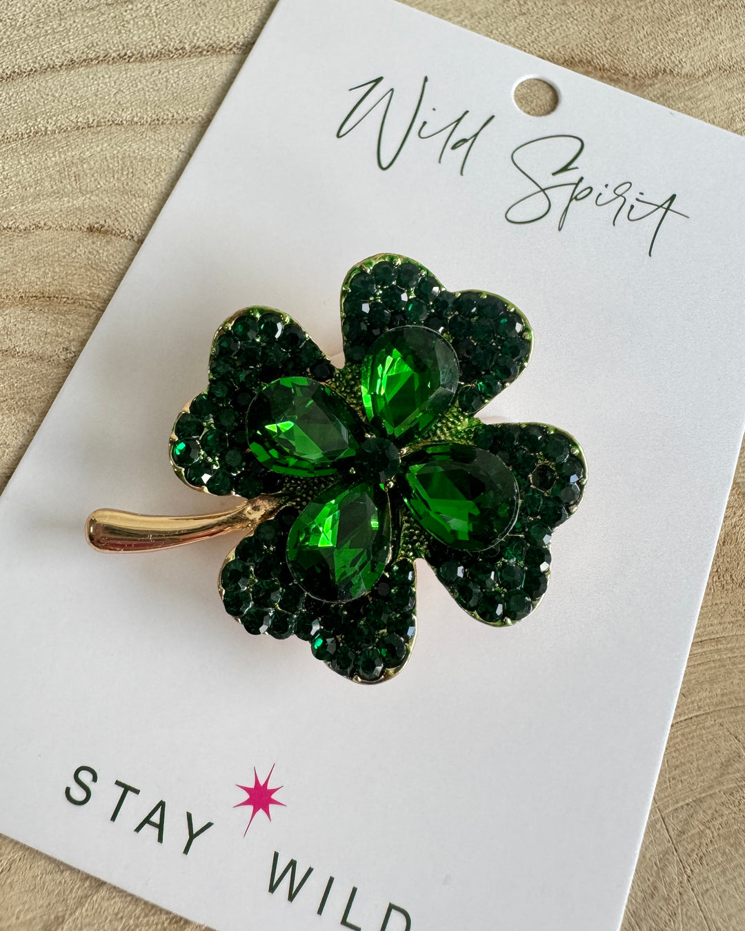 Four Leaf Clover Brooch