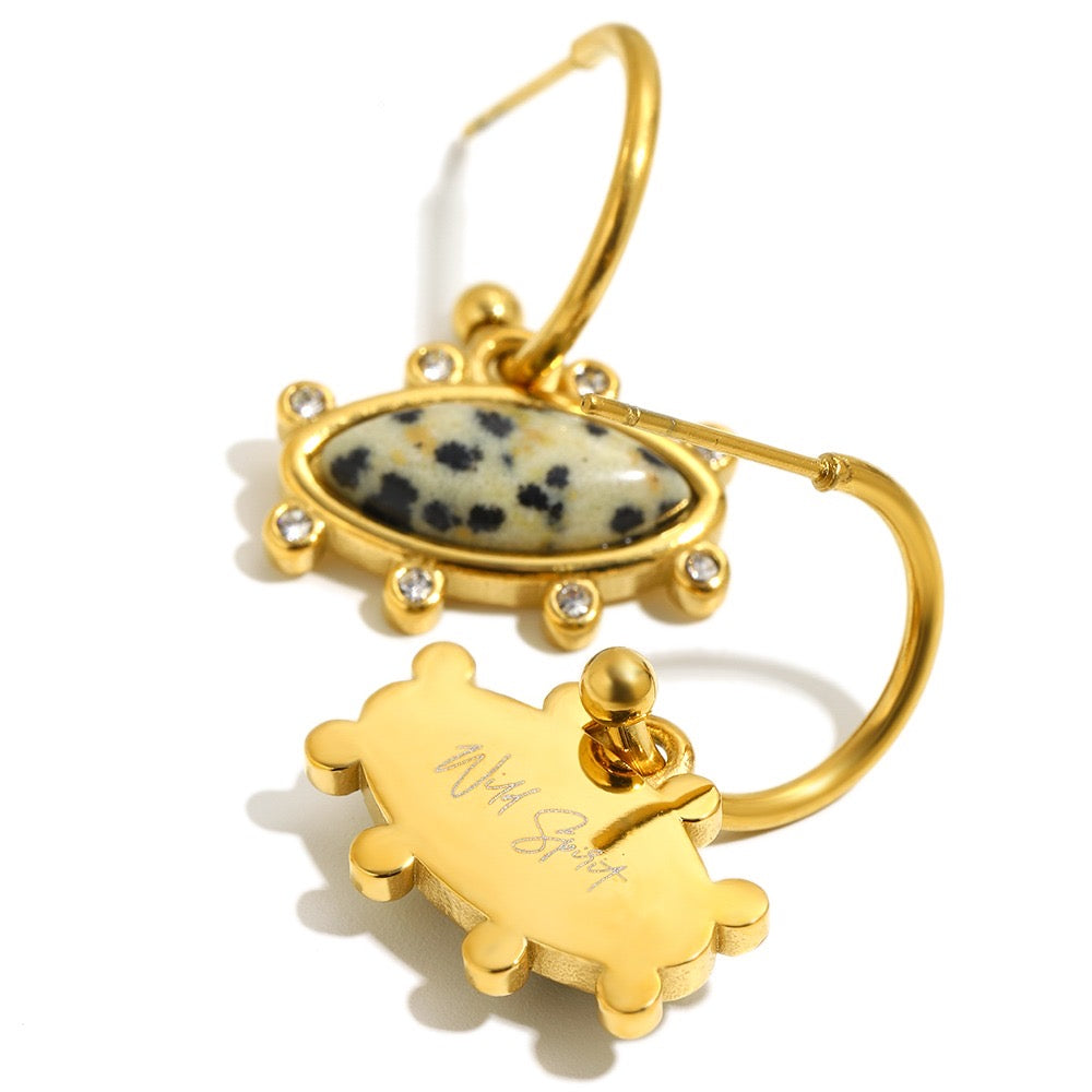 Dalmatian Aluna Earrings