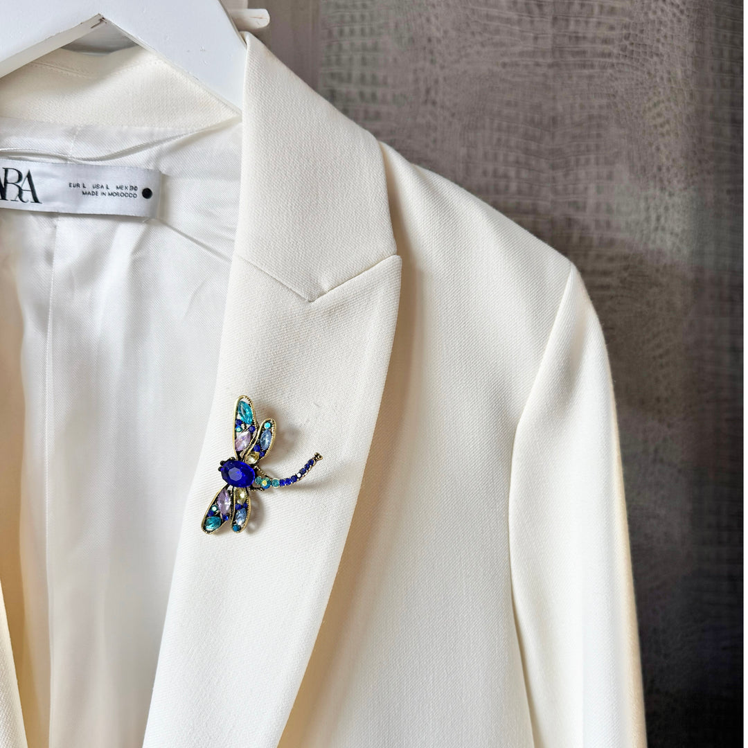 The Mini Blue Dragonfly Brooch