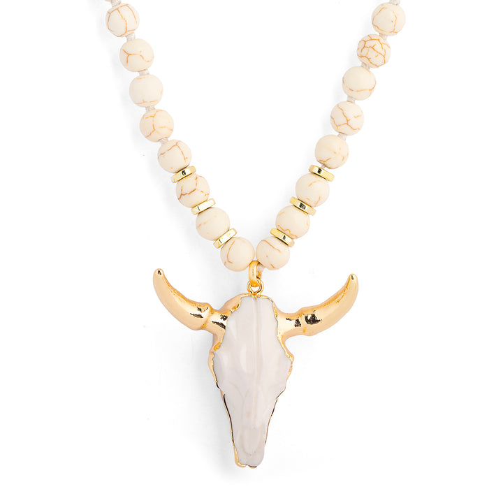 Cream Wildhorn Necklace