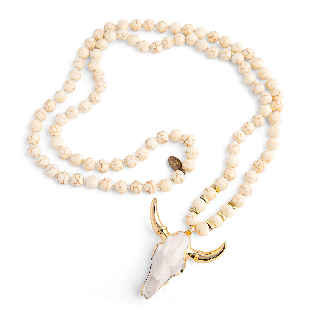 Cream Wildhorn Necklace