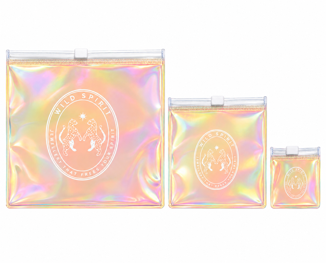 a group of bags with a logo
