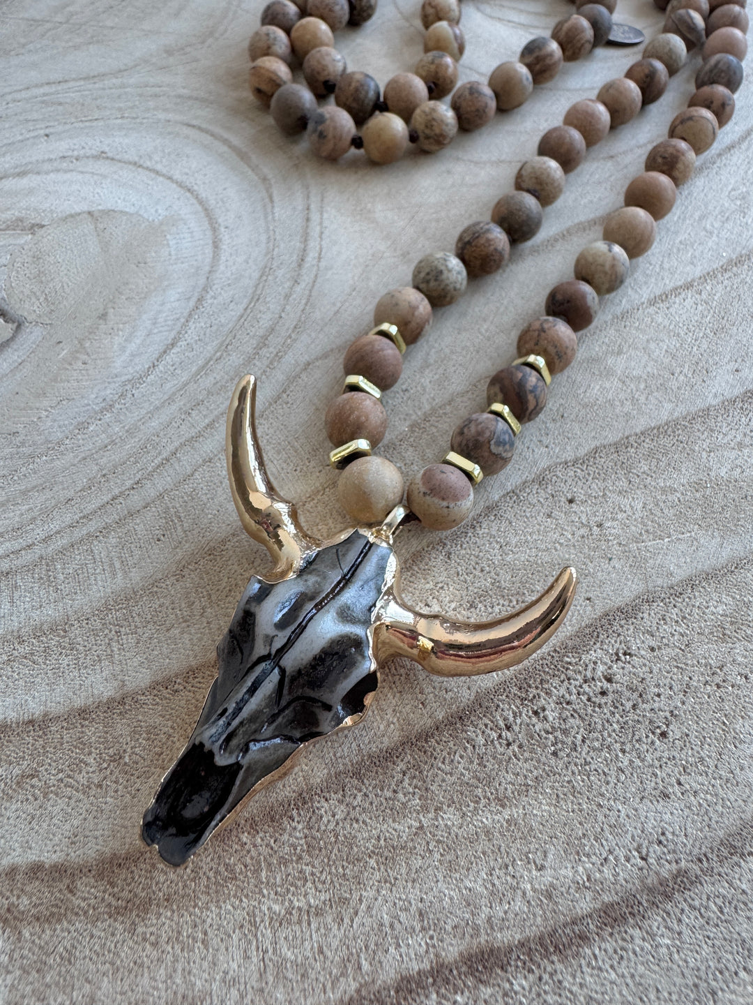 Brown Wildhorn Necklace