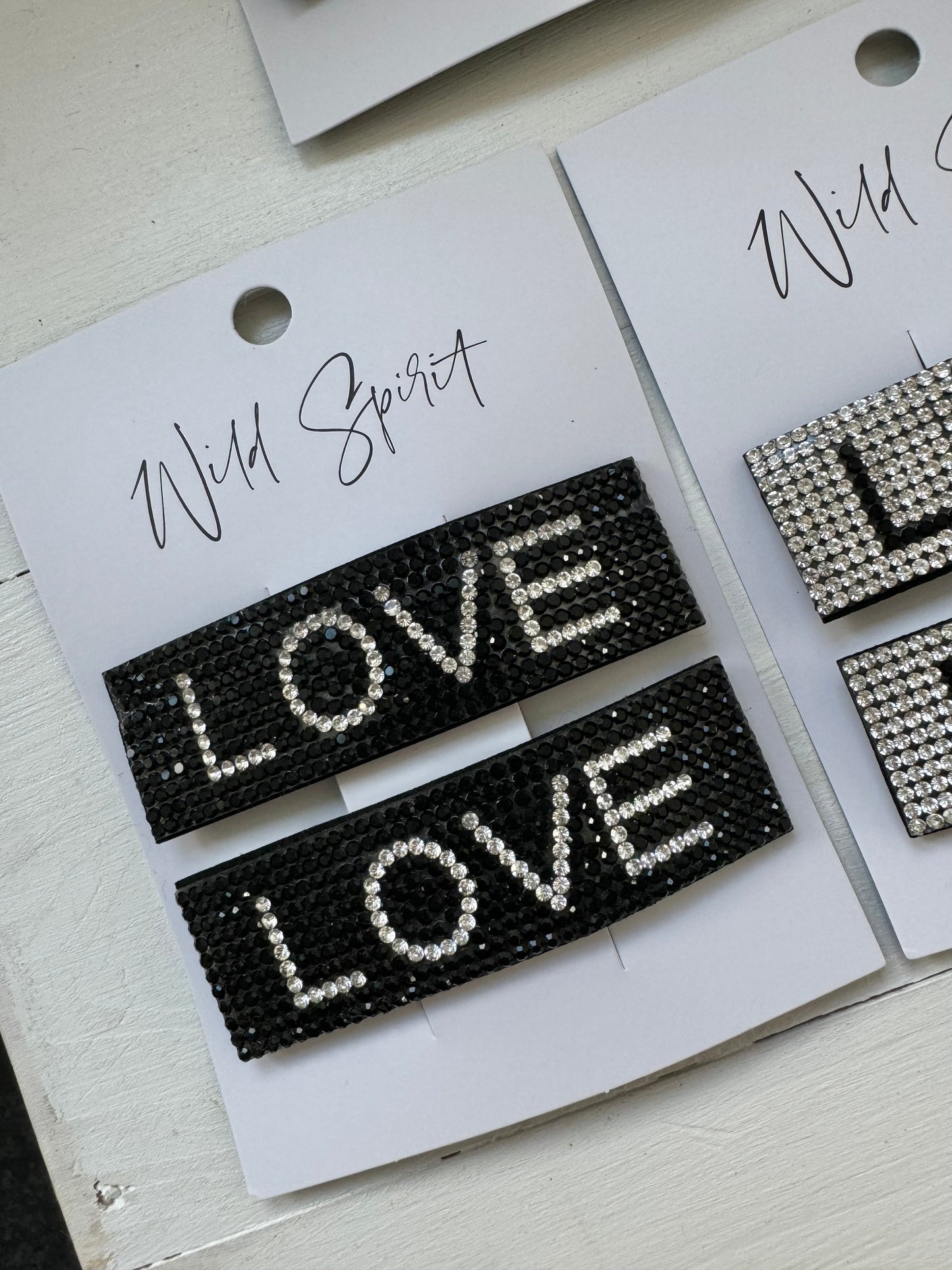 LOVE Set of 2 Hair Slides (Mixed pack of 5)