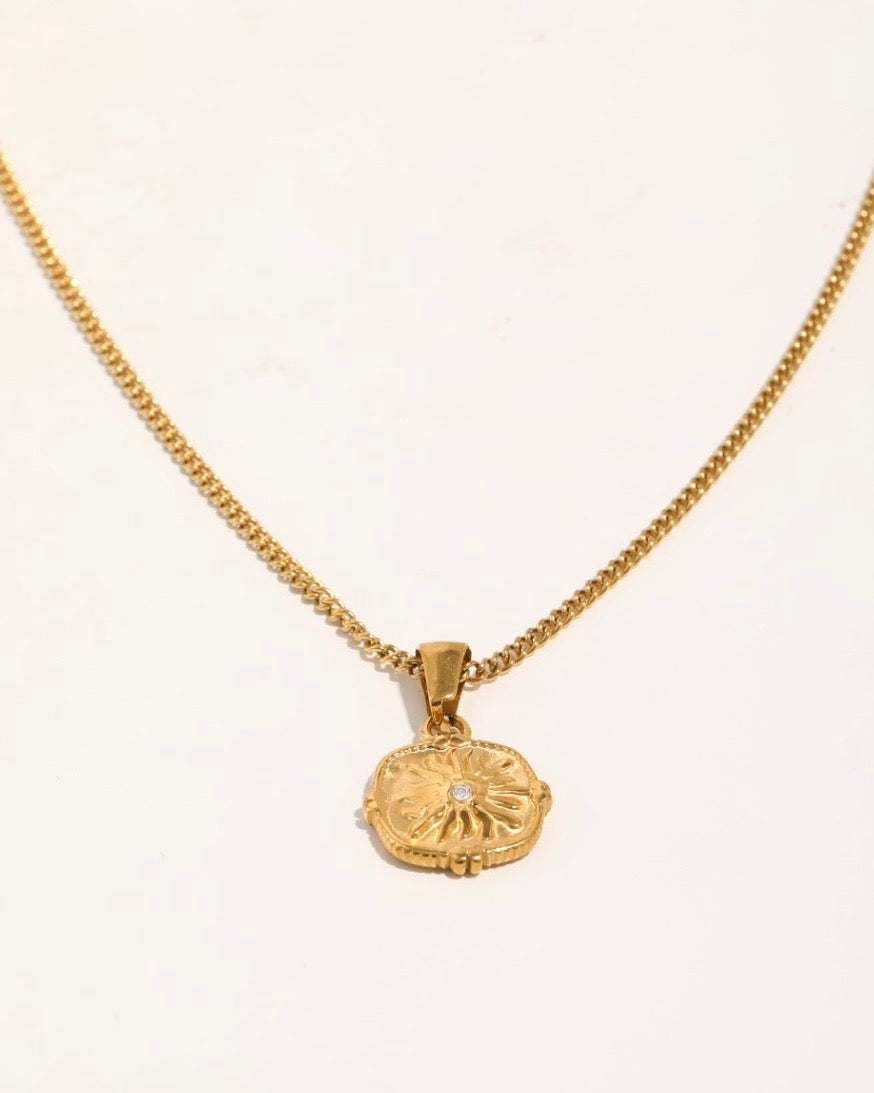 Blaze Gold Plated Waterproof Necklace