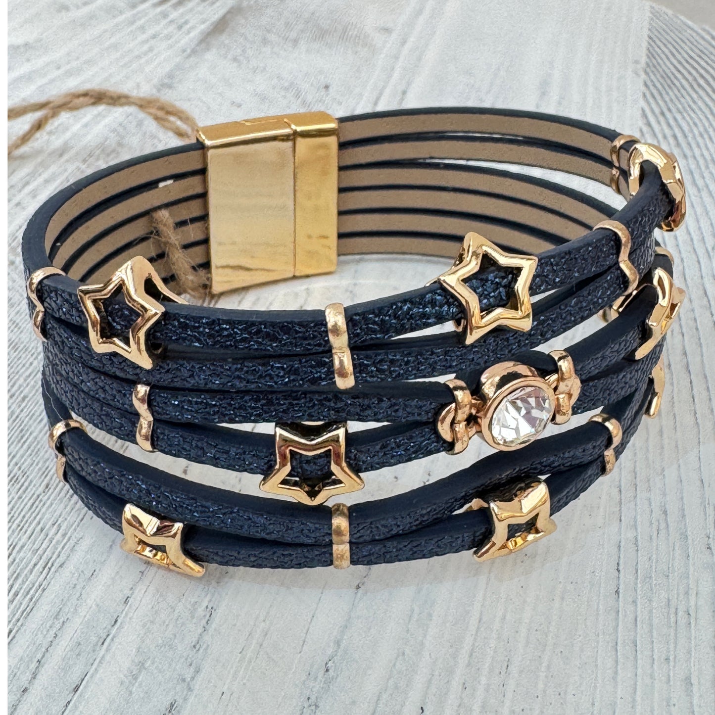 The Navy Starlight Boho Cuff (Pre-Order Del mid Aug)