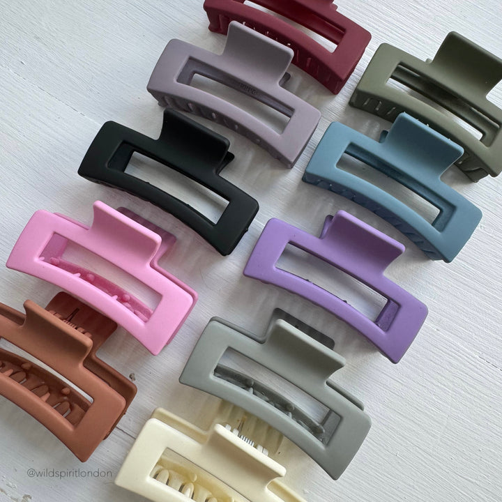 Midi Rectangle Hair Claws (10 Pack) - MIX A