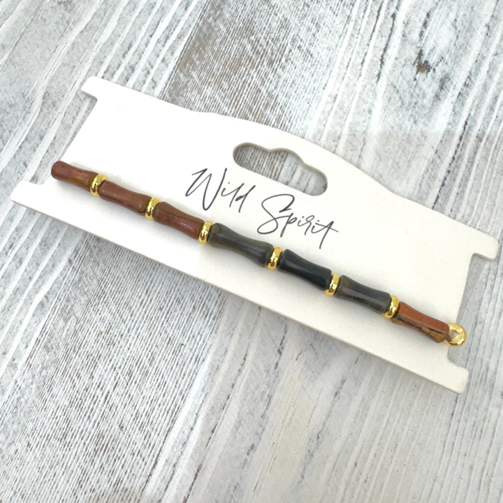 The Shoushan Jasper Bamboo Bracelet