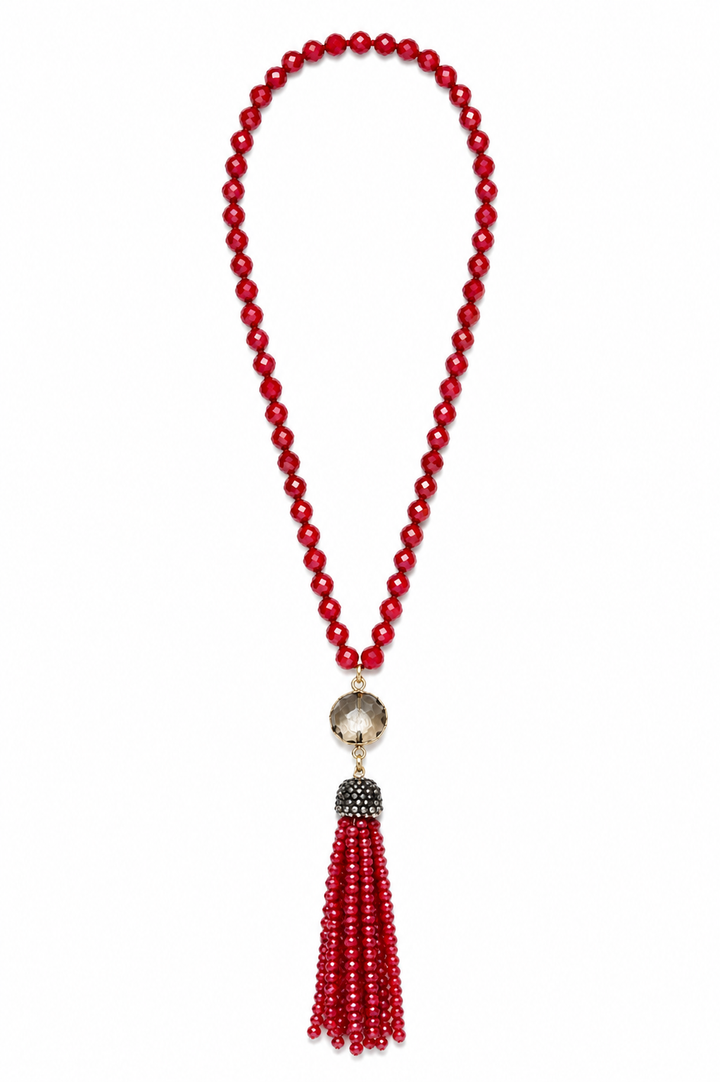 The Red Tassel Necklace