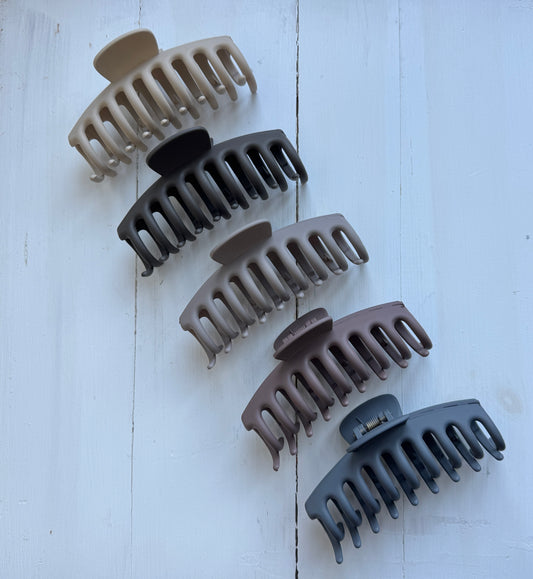 Natural Set of Large Hair Claws (5 Pack)