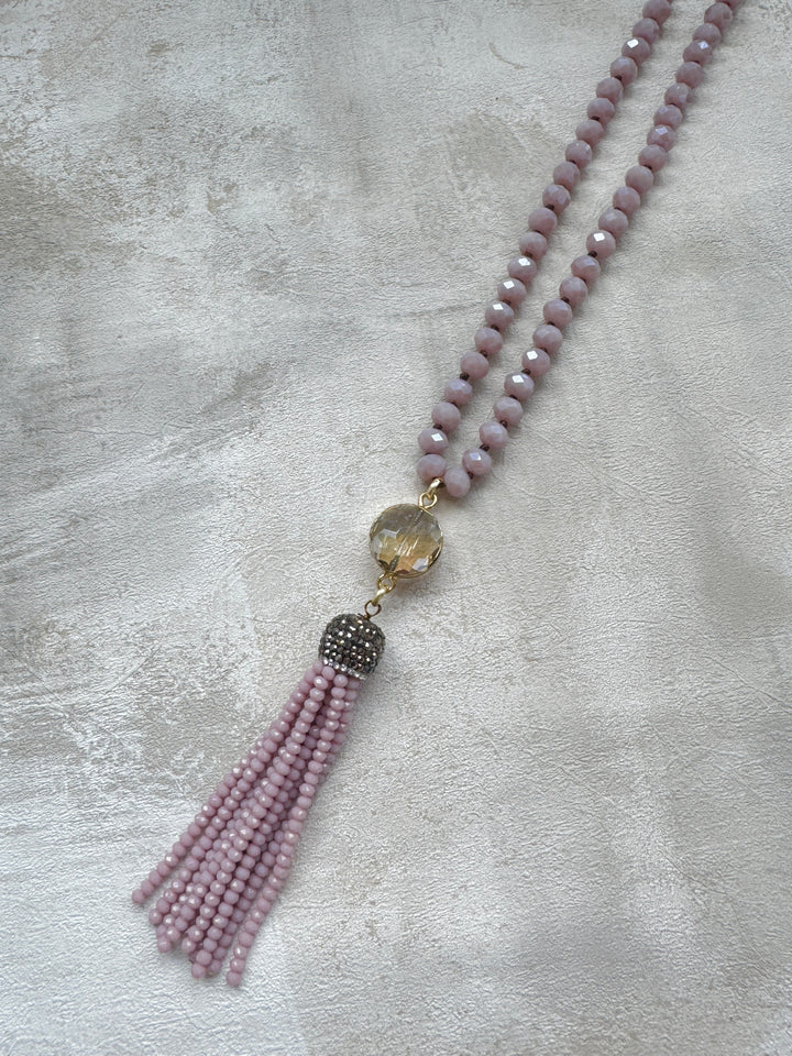 The Lilac Tassel Necklace