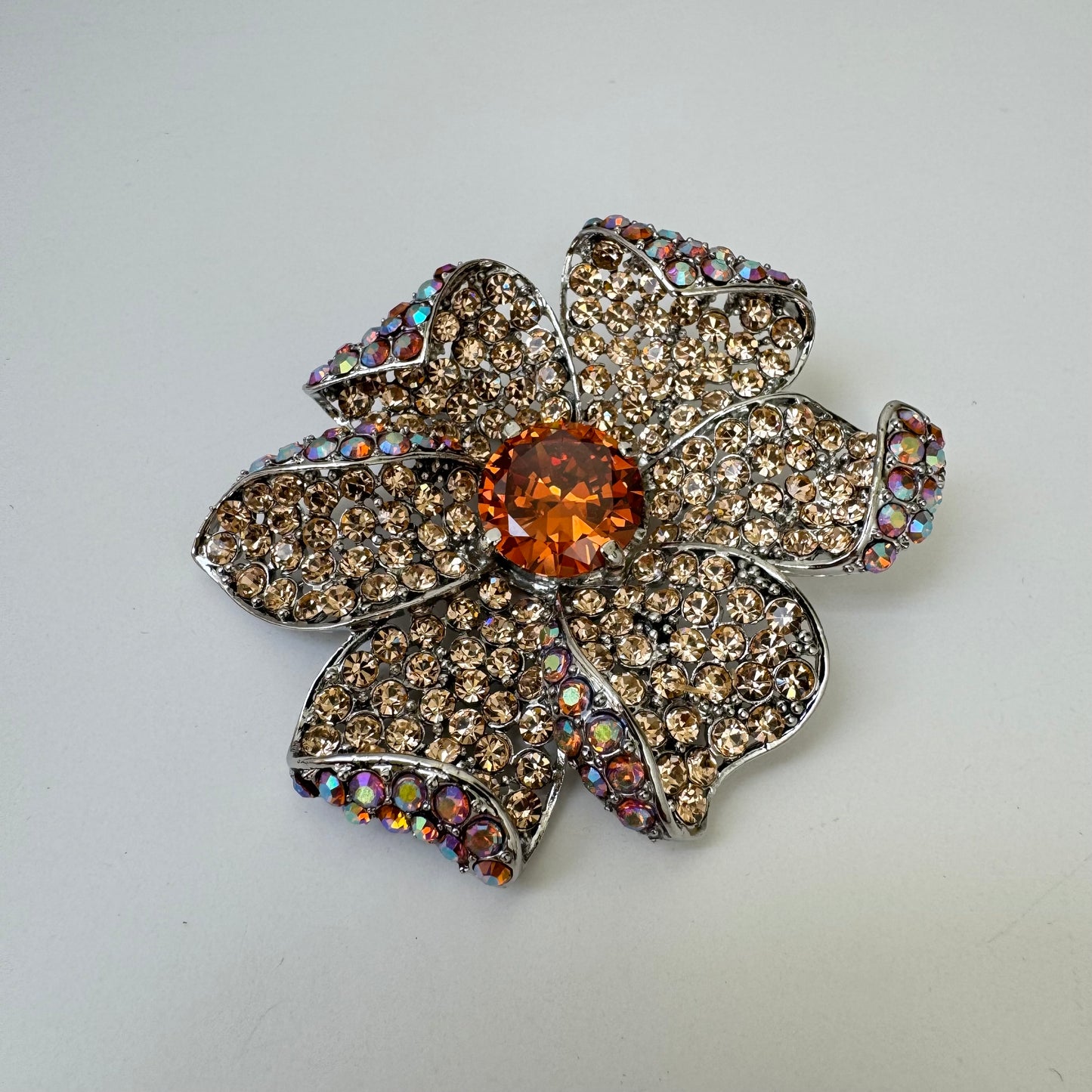 Peach Flower Brooch