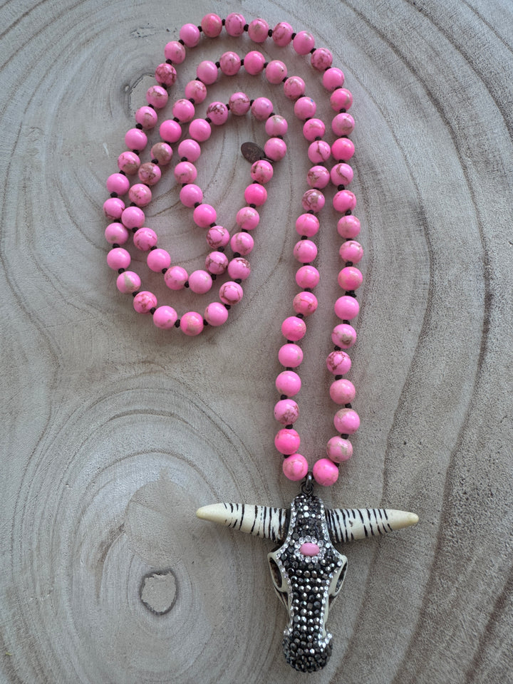 The Pink Buffy Necklace