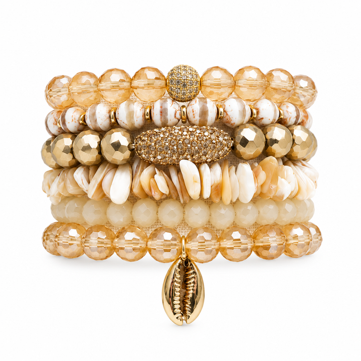 The Cove Natural Stone Bracelet Stack