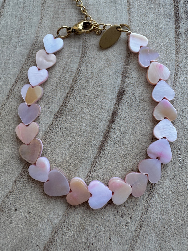 Pink Amora Shell Bracelet