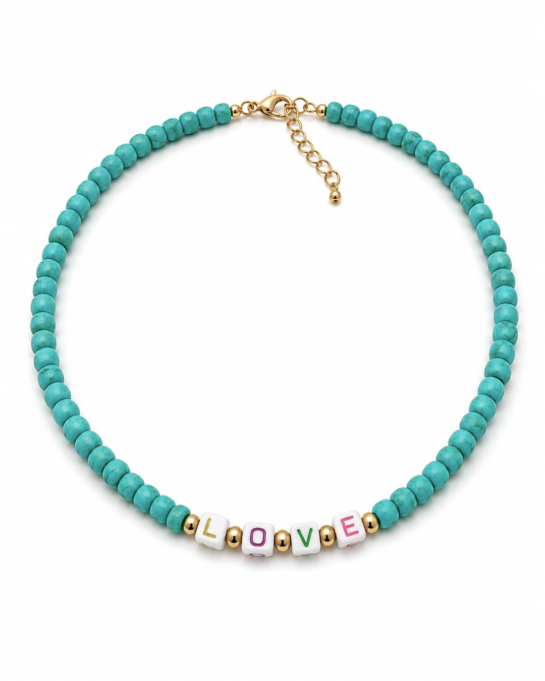 Blue LOVE Necklace