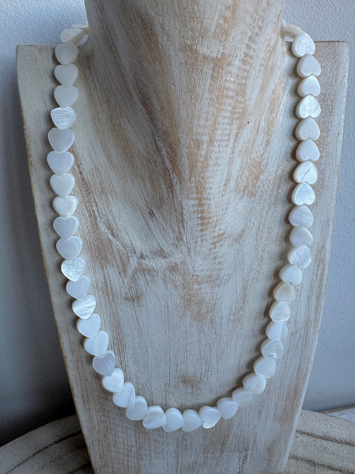 White Amora Shell Necklace